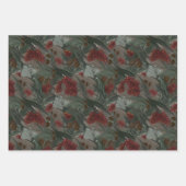 オーストラリアユーカリボトルブラシフローラ ラッピングペーパーシート (正面3)