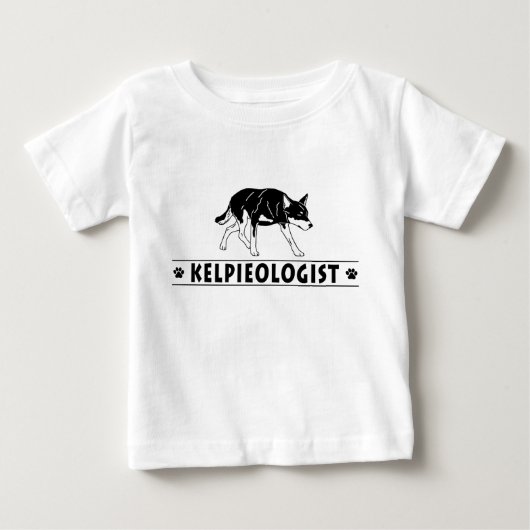 オーストラリアユーモアのある牛の犬 ベビーTシャツ (正面)