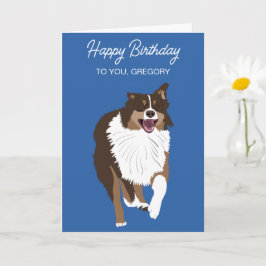 オーストラリアランニングの羊飼いオーストラリア犬 カード