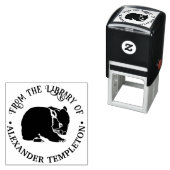 オーストラリアンウォンバット シルエット ライブラリー ブック ネーム セルフインキングスタンプ (インサイチュ)