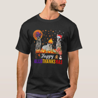 オーストラリアンキャトルハロウィンサンクスギビング Tシャツ
