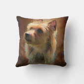 オーストラリアンテリアの枕 クッション (裏面)