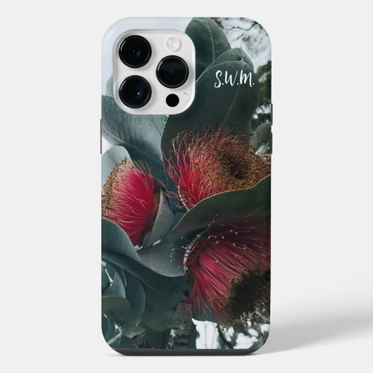 オーストラリアンローズマリー桉樹の花 iPhoneケース (裏面)