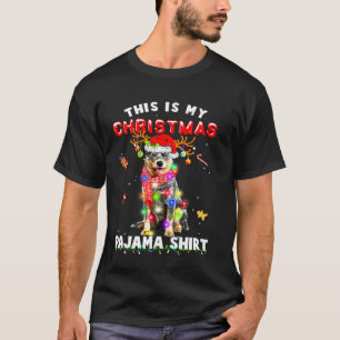 オーストラリアン・キャトル・クリスマスパジャマ Acd Xmas 牛 Tシャツ