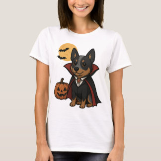 オーストラリアン・キャトル・ドッグの吸血鬼Tシャツ Tシャツ