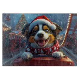 オーストラリアン・キャトル・ドッグ ジェットコースター クリスマス カッティングボード
