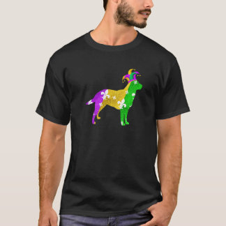 オーストラリアン・キャトル・ドッグ マルディグラ カーニバル 面白い P Tシャツ
