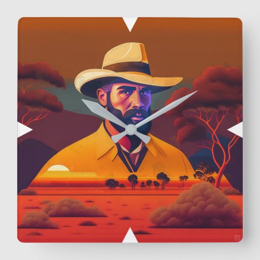 オーストラリアン・グラジエ ウォールクロック (正面)