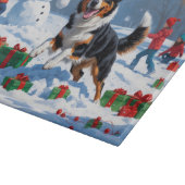オーストラリアン・ケルピーのクリスマス 雪の祭典 カッティングボード (角)