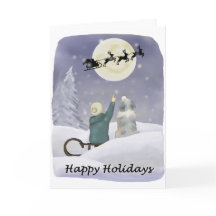 オーストラリアン・シェパードと一緒に楽しむホリデーカード