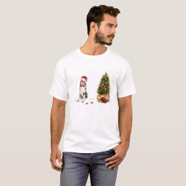 オーストラリアン・シェパードのクリスマスのユーモア Tシャツ
