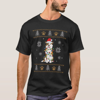 オーストラリアン・シェパードのクリスマスTシャツ ファミリー ウサギ イヌ Tシャツ