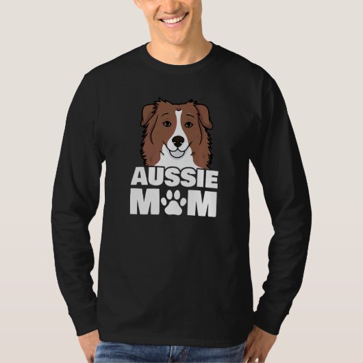 オーストラリアン・シェパードの母犬の足 Tシャツ (正面)