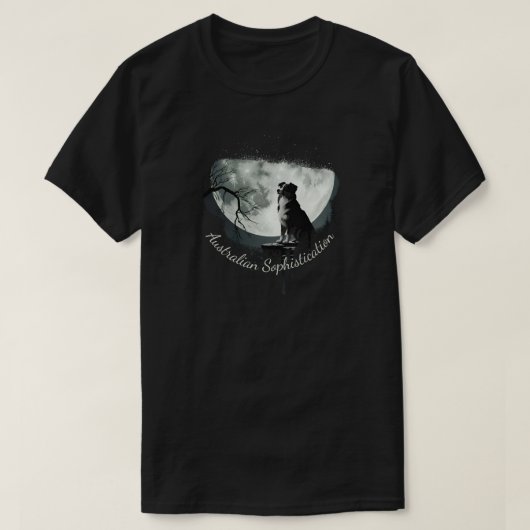 オーストラリアン・シェパードの洗練 Tシャツ (デザイン正面)