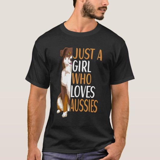 オーストラリアン・シェパードの飼い主 Tシャツ (正面)