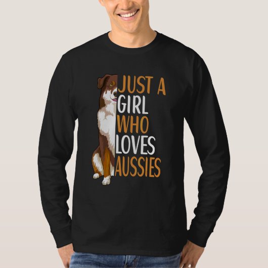 オーストラリアン・シェパードの飼い主 Tシャツ (正面)