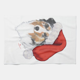 オーストラリアン・シェパード クリスマス キッチンタオル