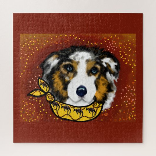 オーストラリアン・シェパード ジグソーパズル (縦)
