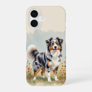 オーストラリアン・シェパード・ドッグ・マール・ロングテール iPhone 16ケース
