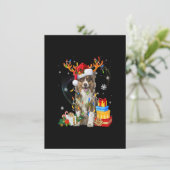 オーストラリアン・シェパード・ドッグ ライト サンタ ハット スウェーター C 招待状 (スタンド正面)