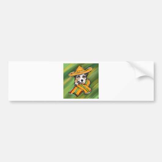 オーストラリアン・シェパード バンパーステッカー (正面)