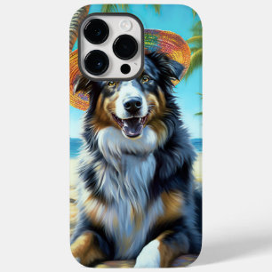 オーストラリアン・シェパード ビーチ 犬好き サマーギフト Case-Mate iPhone 14 PRO MAXケース