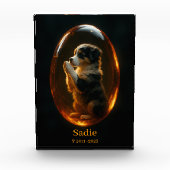 オーストラリアン・シェパード・メモリアル フォトブロック (正面)