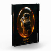 オーストラリアン・シェパード・メモリアル フォトブロック (左)