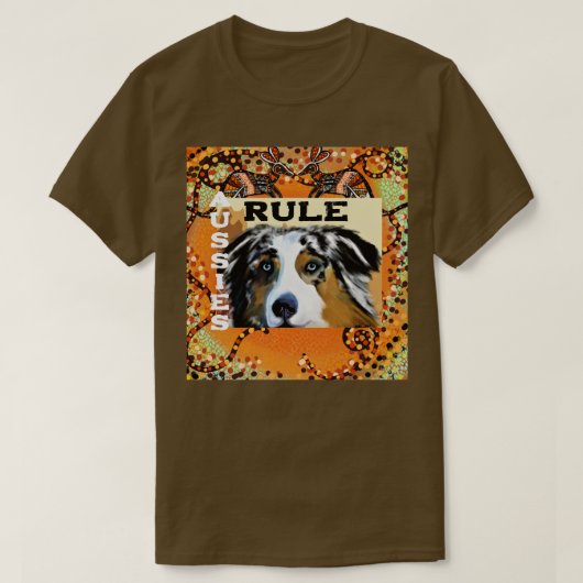 オーストラリアン・シェパード Tシャツ (デザイン正面)