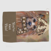 オーストラリアン・テリア ゴルフタオル (横)