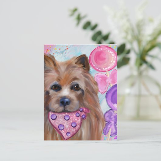 オーストラリアン・テリア ポストカード (スタンド正面)