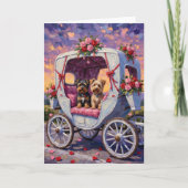 オーストラリアン・テリア 犬 バレンタインデー カード (正面)