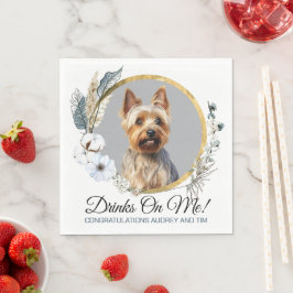 オーストラリアン・テリア 結婚式 ナプキン 犬の写真 スタンダードランチョンナプキン