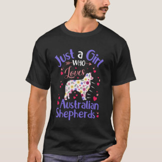 オーストラリアンSを愛する女の子 Tシャツ