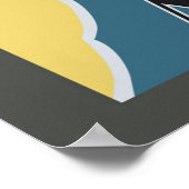 オーストラリアヴィンテージレトロビーチ旅行 ポスター (角)