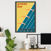 オーストラリアヴィンテージレトロビーチ旅行 ポスター (ホームオフィス)