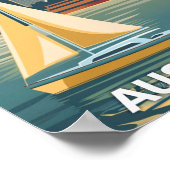 オーストラリアヴィンテージ有名な旅行プレイス ポスター (角)