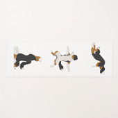 オーストラリア三色。オーストラリア羊飼い犬ヨガ ヨガマット (正面(横))