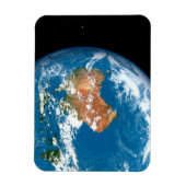 オーストラリア上空に雲を見せる惑星の地球。 マグネット (縦)