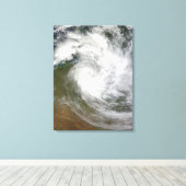 オーストラリア上空の熱帯低気圧ポール キャンバスプリント (インサイチュ (ウッドフロア))