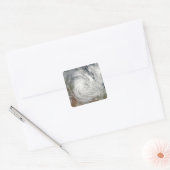 オーストラリア上空の熱帯低気圧Yasi 2 スクエアシール (封筒)