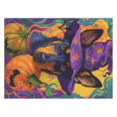 オーストラリア不気味のケルパイハロウィーンパンプキン テーブルクロス (正面(横))