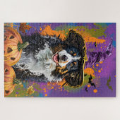 オーストラリア不気味の羊飼いハロウィンウィッチカボチャ ジグソーパズル (横)