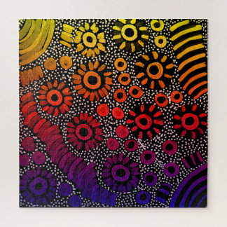 オーストラリア中部アボリジニ派アーティストNaomi Price ジグソーパズル