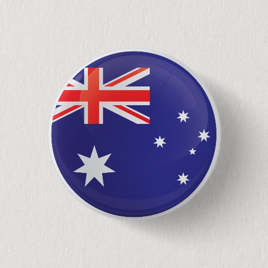 オーストラリア丸アイコン国旗 缶バッジ (正面)