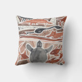 オーストラリア人によっては神話上動物のカメの枕が夢を見ます クッション (裏面)