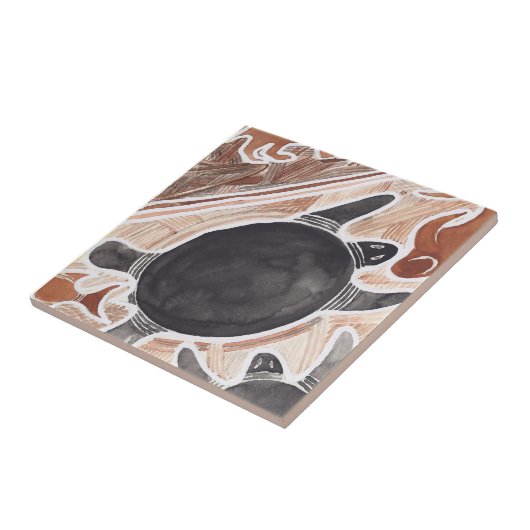 オーストラリア人によっては神話動物の大きいカメのタイルが夢を見ます タイル (側面)