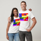 オーストラリア人のゲイプライドの旗 Tシャツ (ユニセックス)