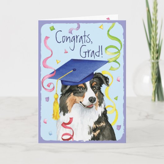 オーストラリア人の卒業生 カード (正面)