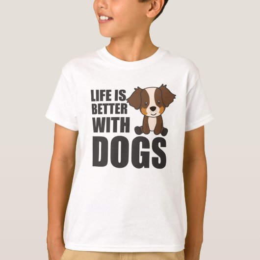 オーストラリア人の羊飼いの生活は犬の方が良い Tシャツ (正面)